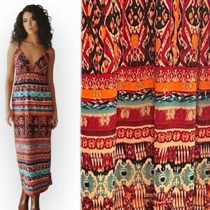 Charlotte Russe Boho Maxi Sundress 
Festival Hippie Beach Size Large